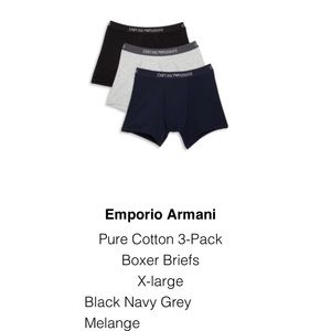 Emporio Armani 3 Pack Boxers